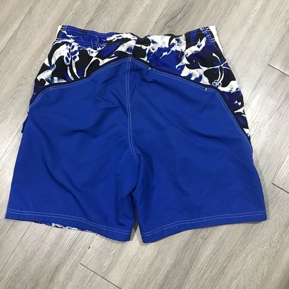 Speedo Royal Blue, Black, White Swim Trunks - Picture 4 of 7